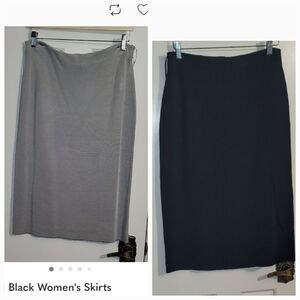 1 Gray & 1 Black Women's Skirts